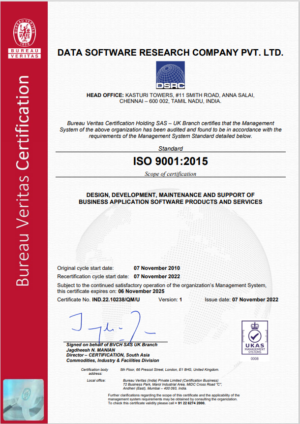 ISO 9001:2015 ISO 9001:2015